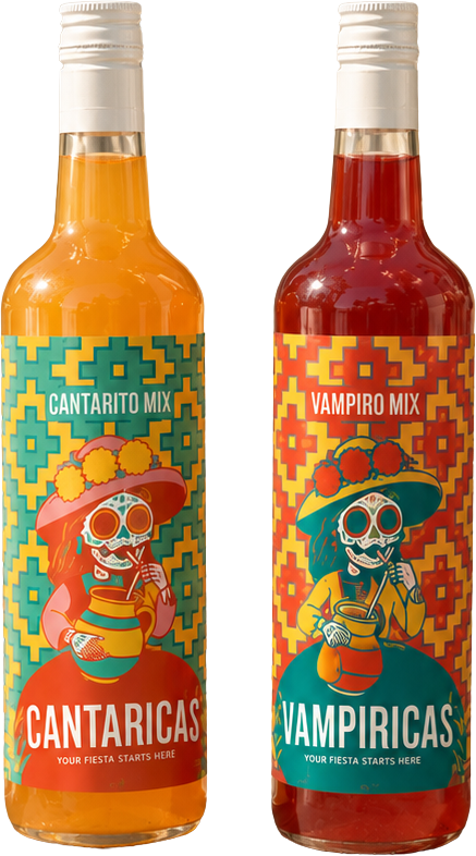 Cantaricas and Vampiricas bottle pair