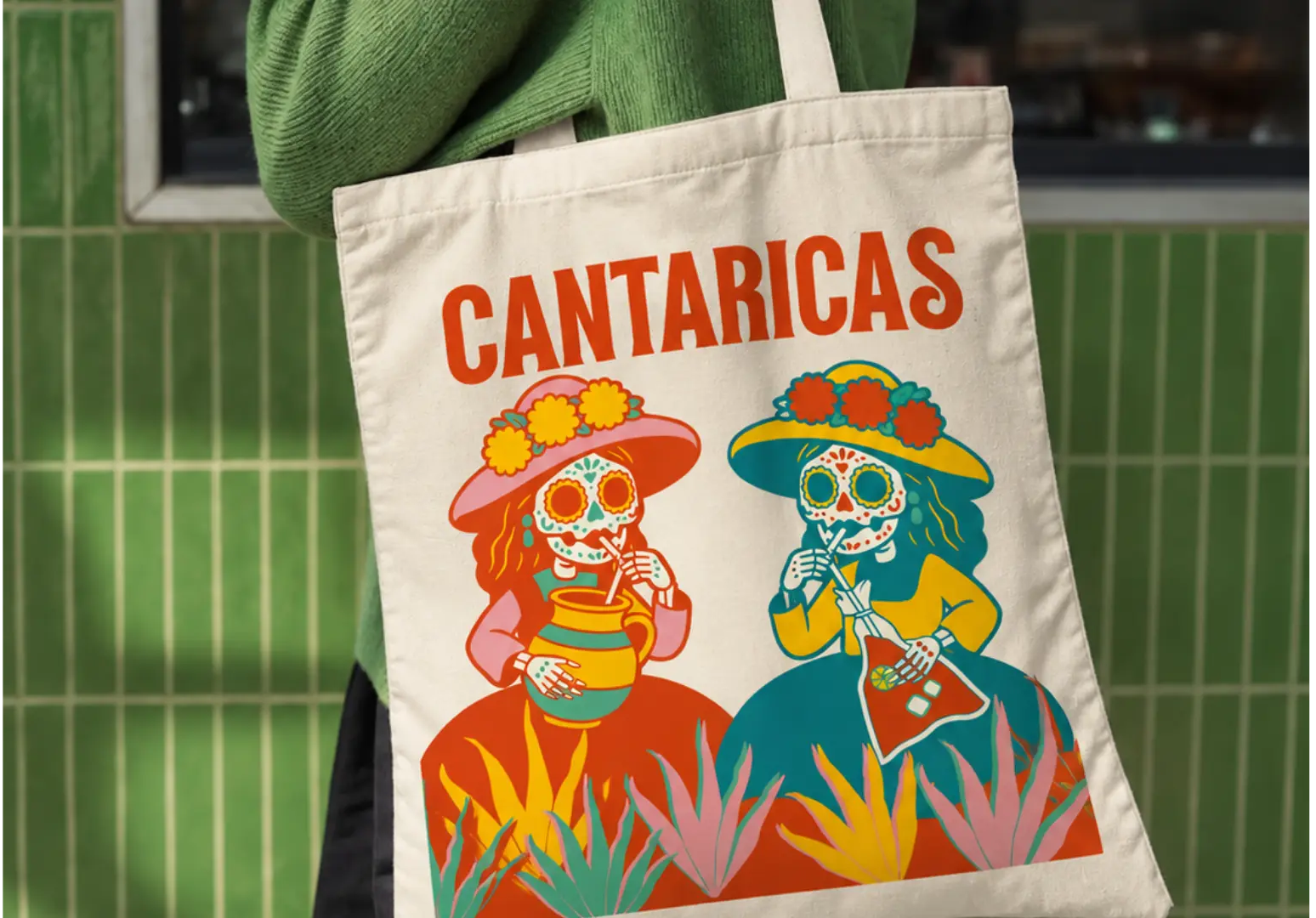 Client photograph of tote bag 1