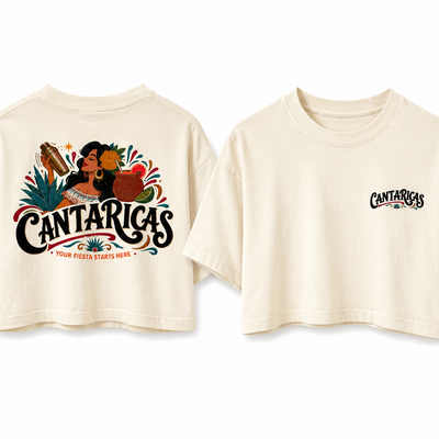 Cantaricas Crop Tee – Cream