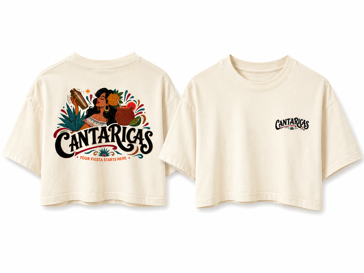 Cantaricas Crop Tee – Cream
