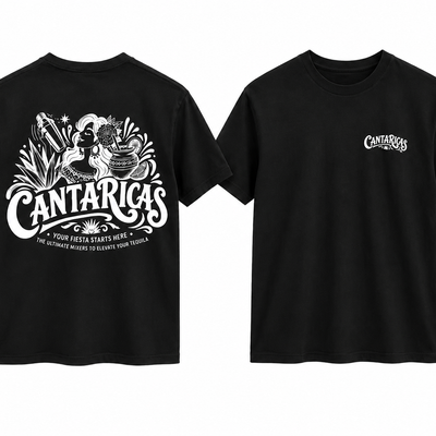 Cantaricas Screen Print Tee – Black