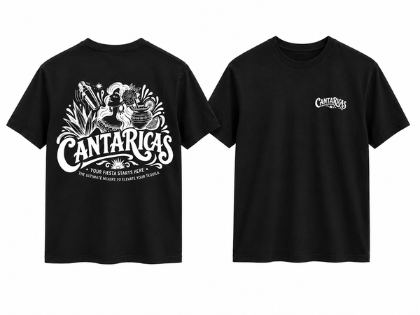Cantaricas Screen Print Tee – Black