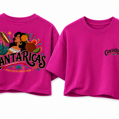 Cantaricas Crop Tee – Pink