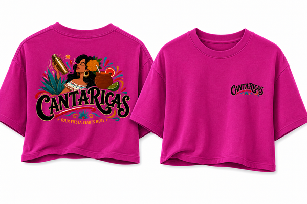 Cantaricas Crop Tee – Pink