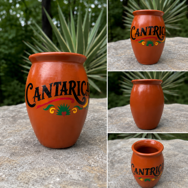 Hand-Painted Clay Cantarito
